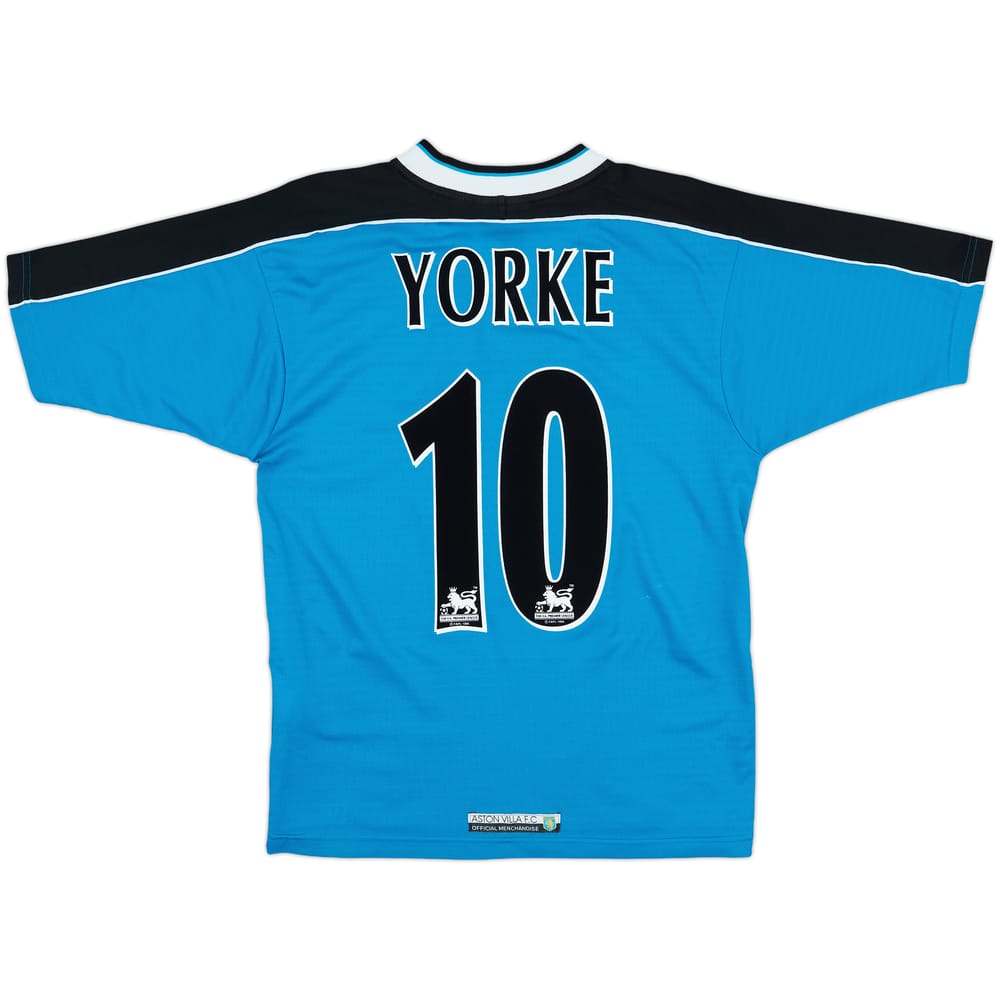 1998-99 Aston Villa Away Shirt Yorke #10 - 9/10 - (S)