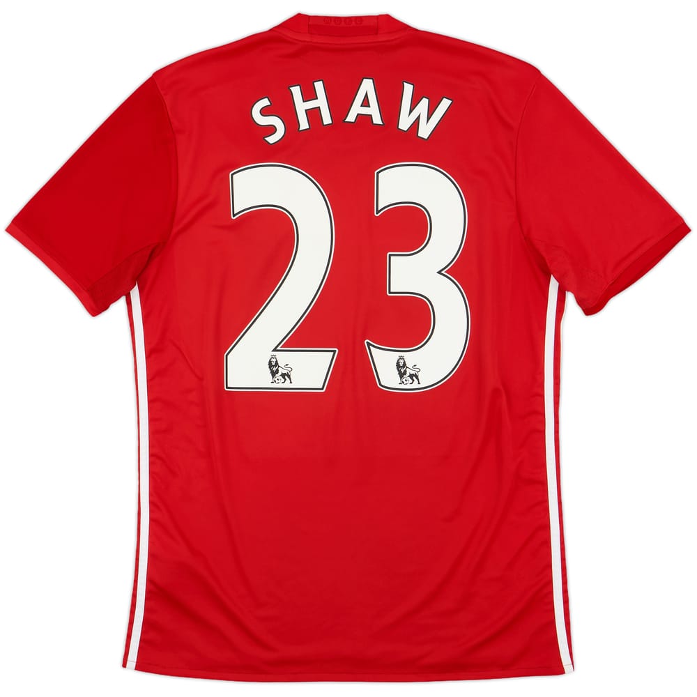 2016-17 Manchester United Home Shirt Shaw #23 - 8/10 - (M)
