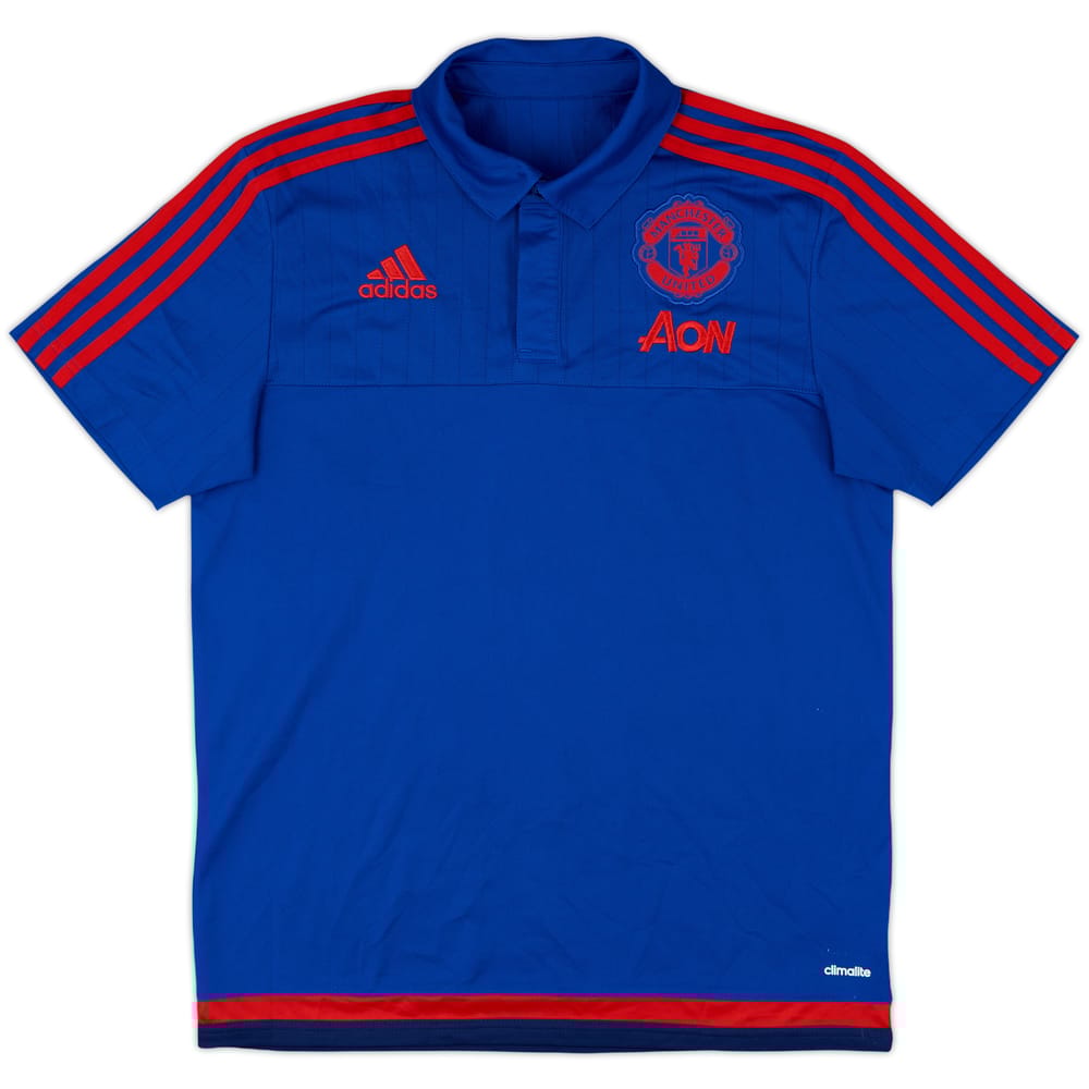 2015-16 Manchester United adidas Polo Shirt - 9/10 - (M)