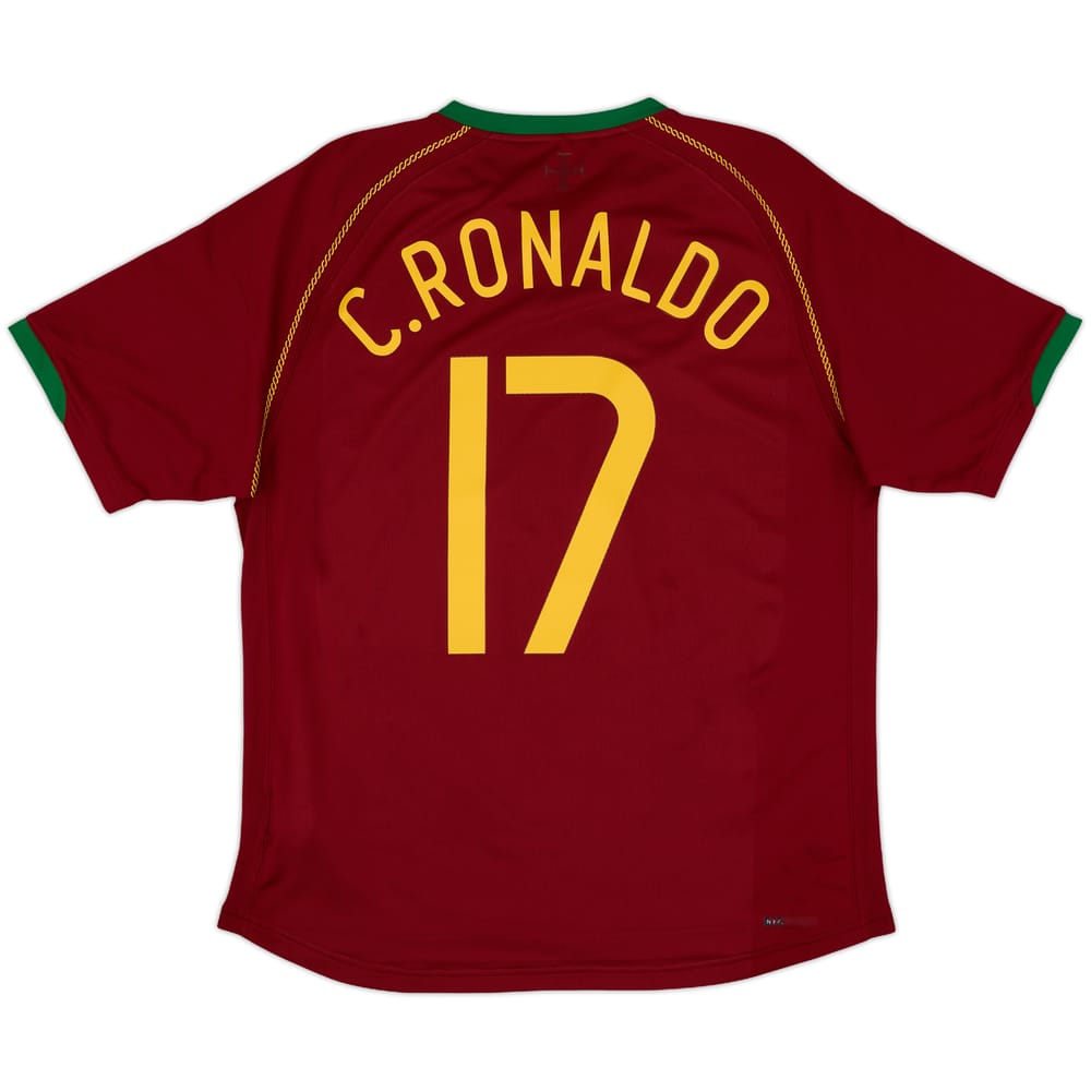2006-08 Portugal Home Shirt C.Ronaldo #17 - 8/10 - (L)