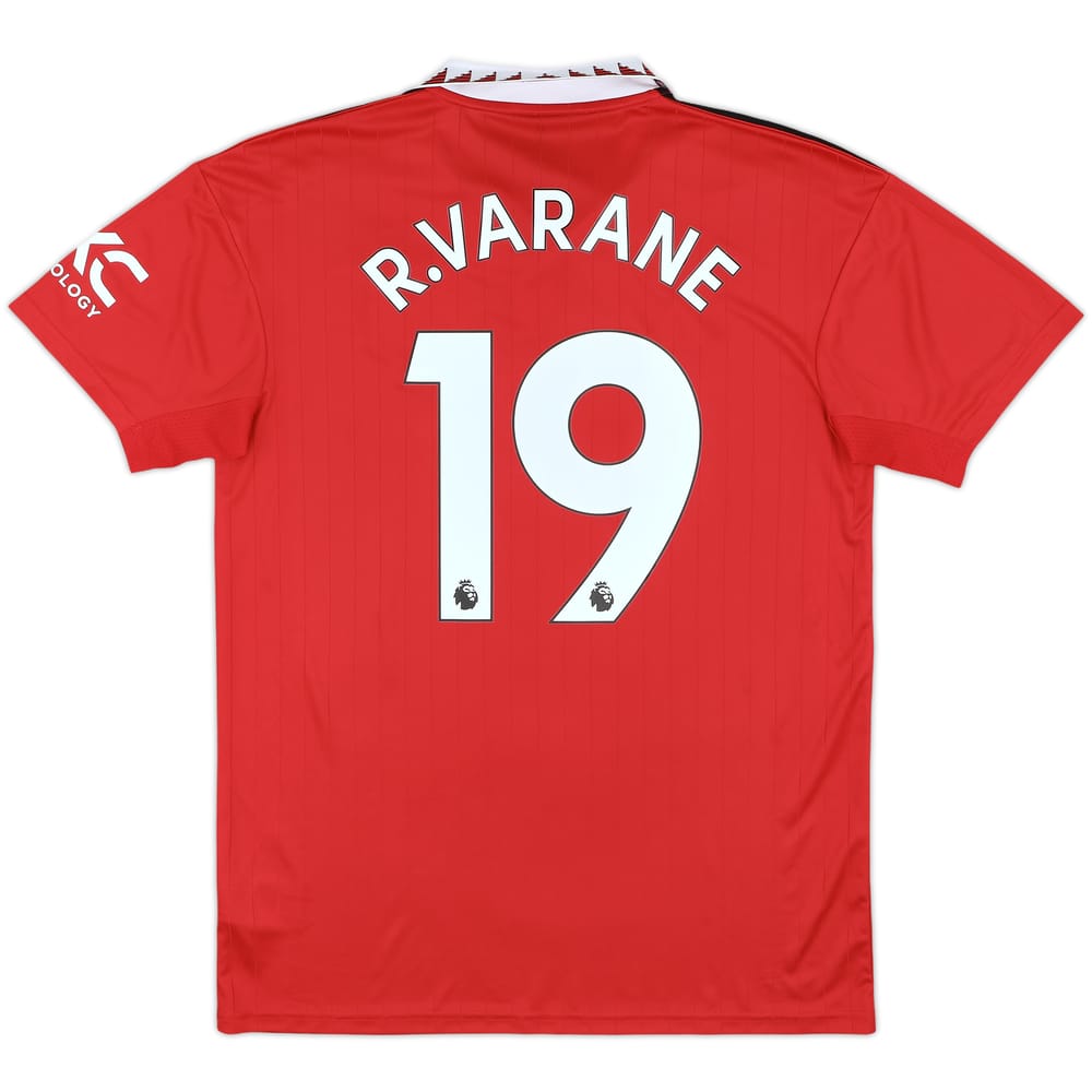 2022-23 Manchester United Home Shirt R.Varane #19 - 8/10 - (M)