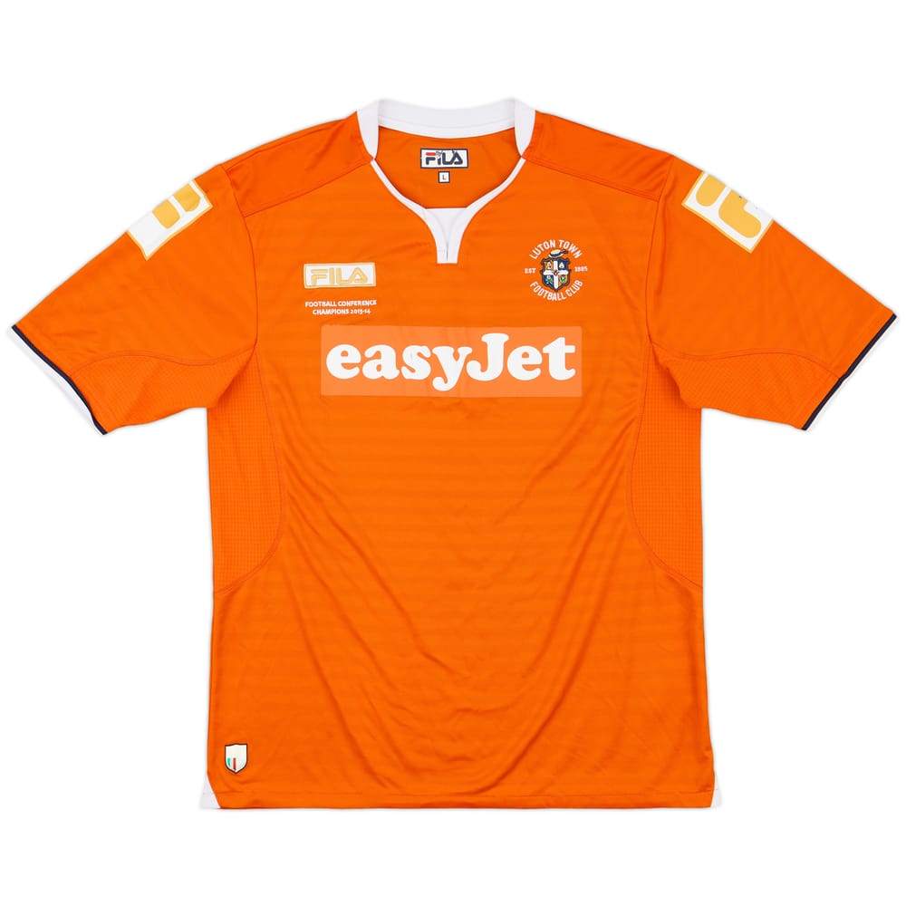 2014-15 Luton Town 'Conference Champions' Home Shirt - 6/10 - (L)