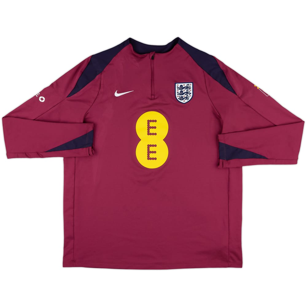 2024-25 England Nike Player Issue 1/4 Zip Drill Top - 9/10 - (XL)