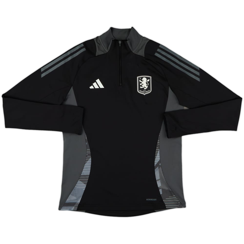 2024-25 Aston Villa adidas 1/4 Zip Drill Top - 10/10 - (Women's M)