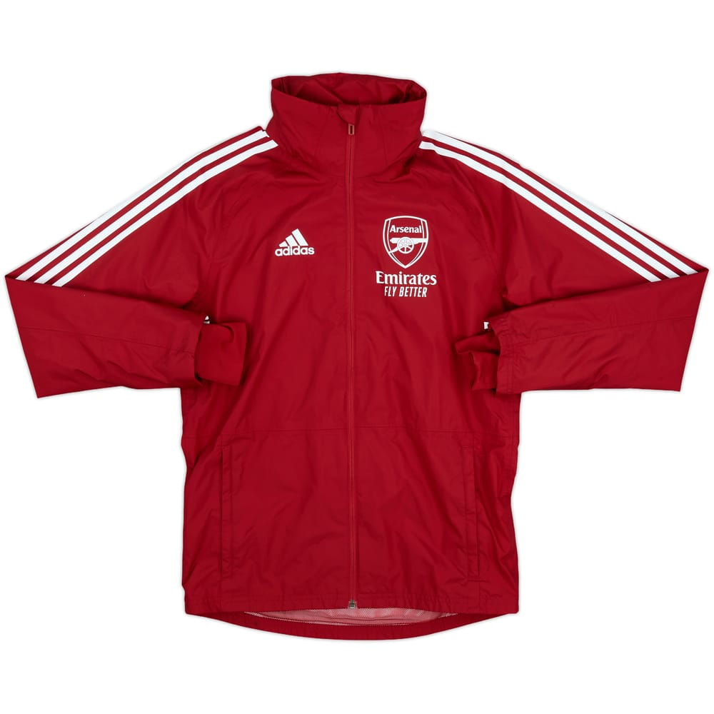 2021-22 Arsenal adidas Hooded Rain Jacket - 8/10 - (XS)