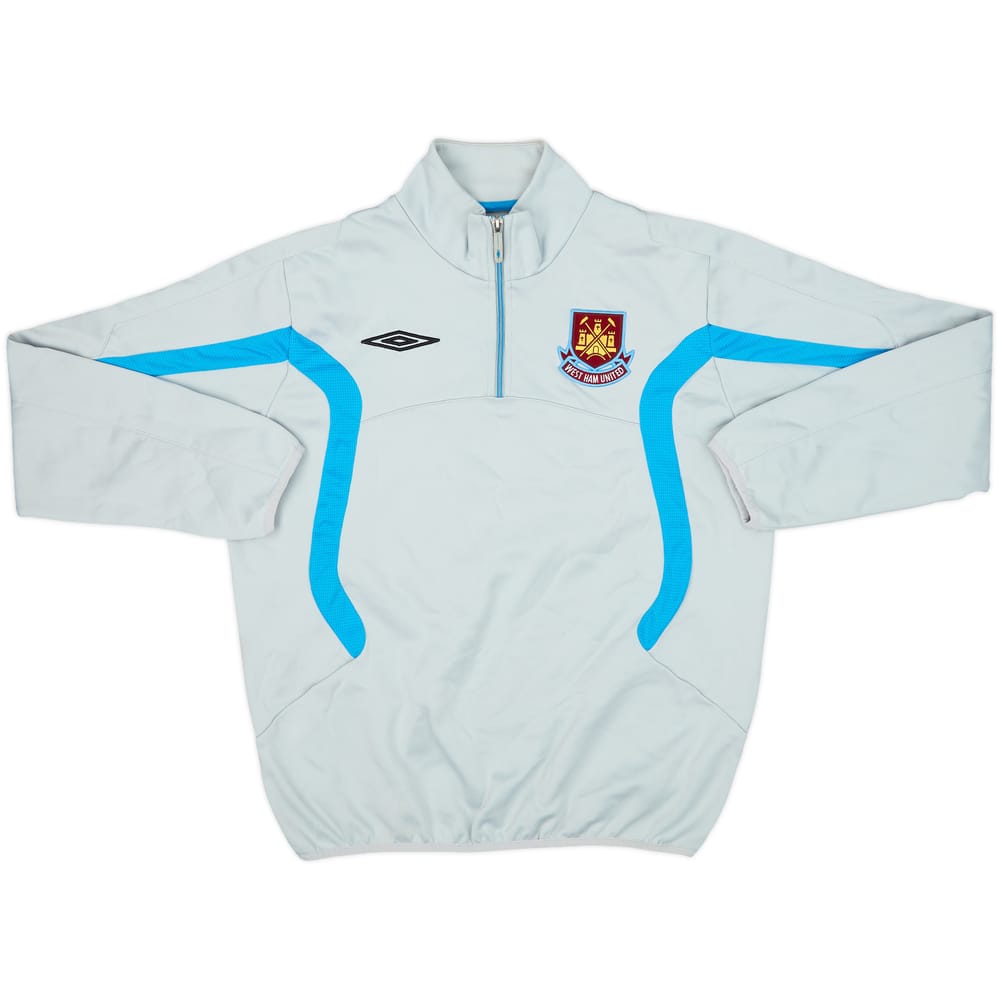 2009-10 West Ham Umbro 1/4 Zip Training Top - 9/10 - (M)