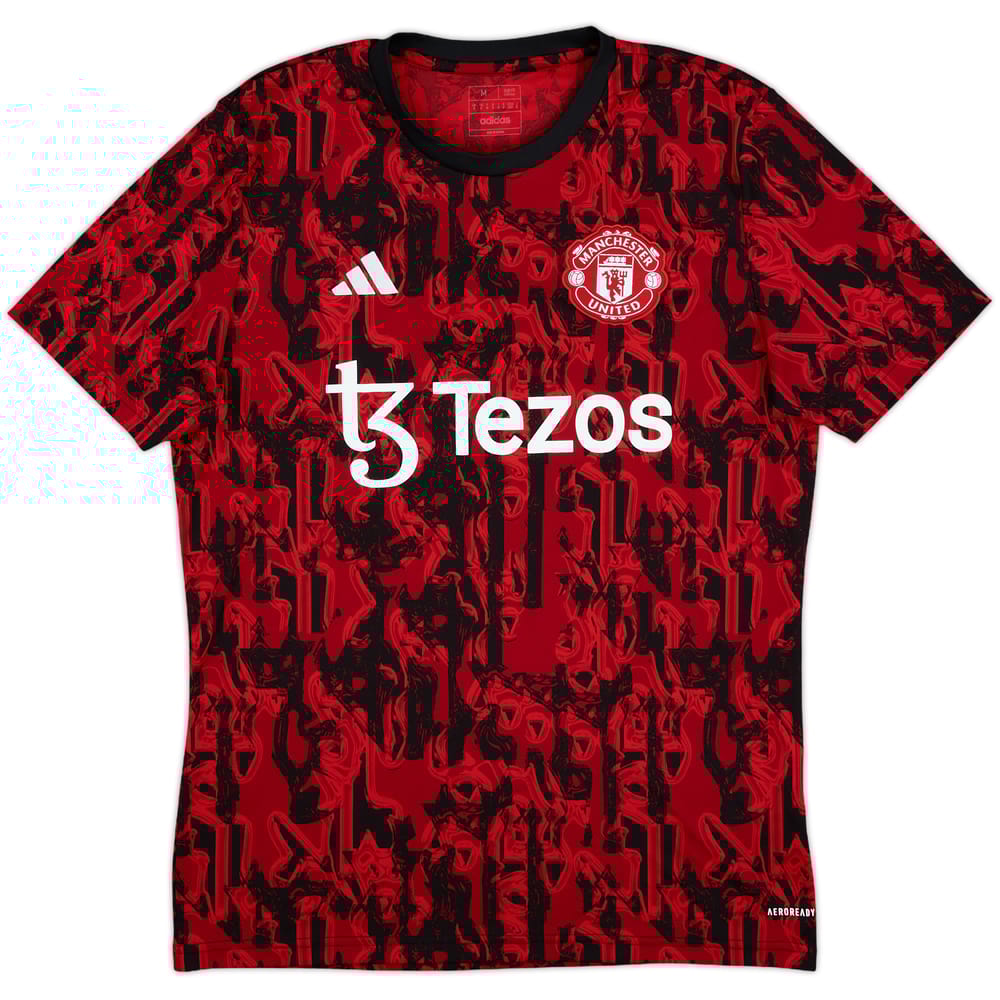 2023-24 Manchester United adidas Training Shirt - 10/10 - (M)