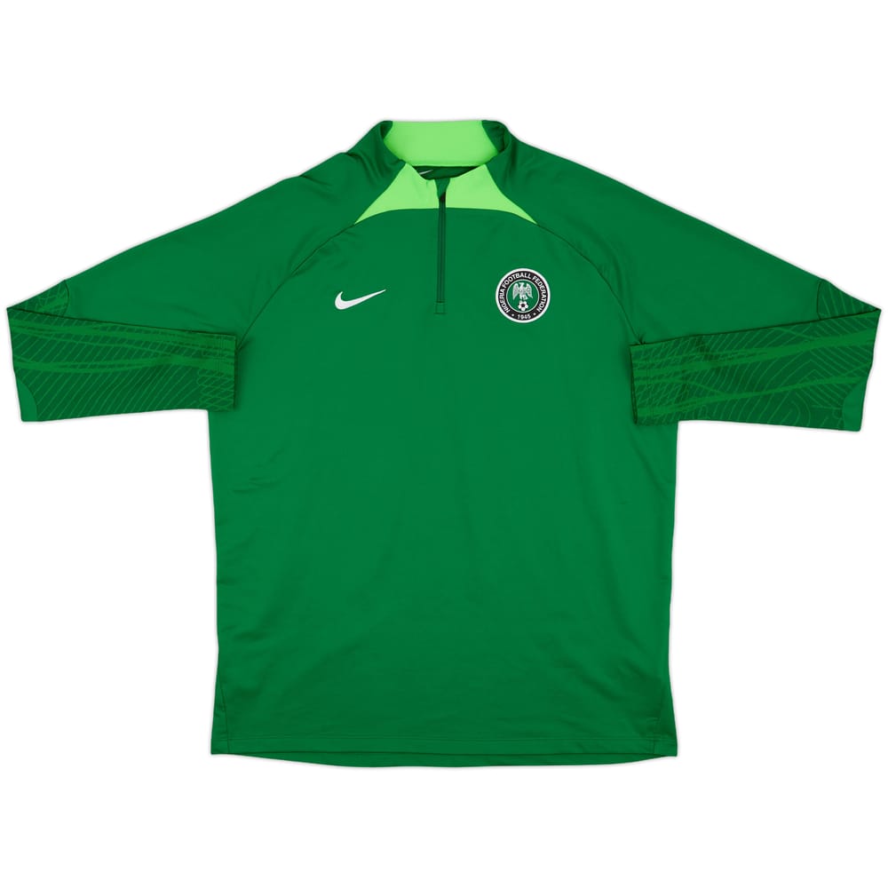2022-23 Nigeria Nike 1/4 Zip Drill Top - 9/10 - (XL)