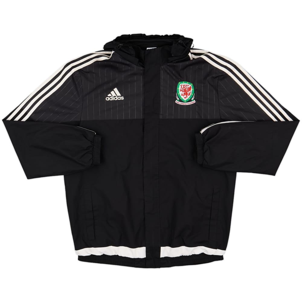 2015-16 Wales adidas Hooded Rain Jacket - 8/10 - (L)