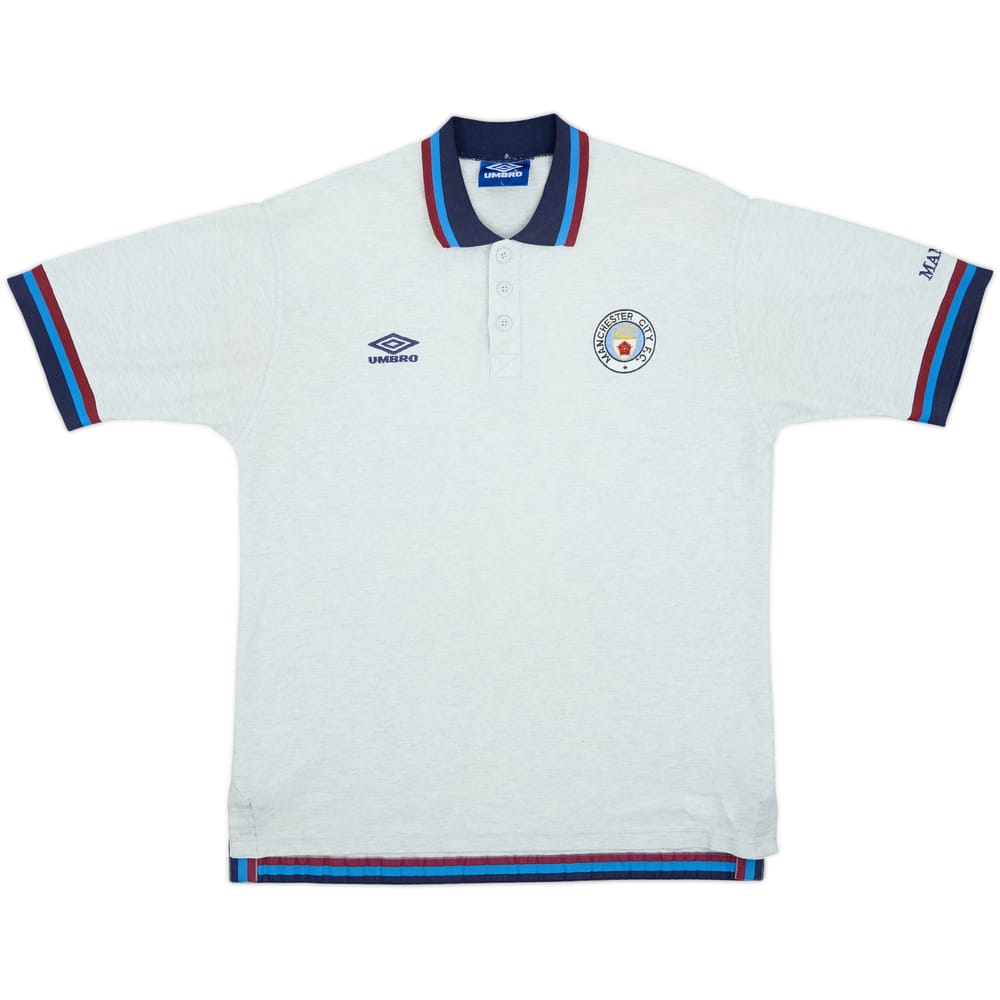 1996-97 Manchester City Umbro Polo Shirt - 8/10 - (L)