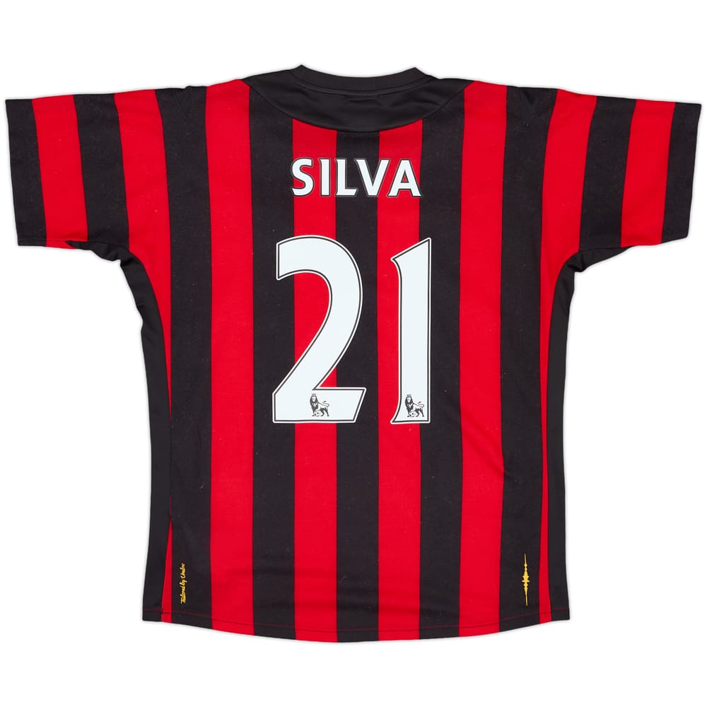 2011-12 Manchester City Away Shirt Silva #21 - 6/10 - (M)