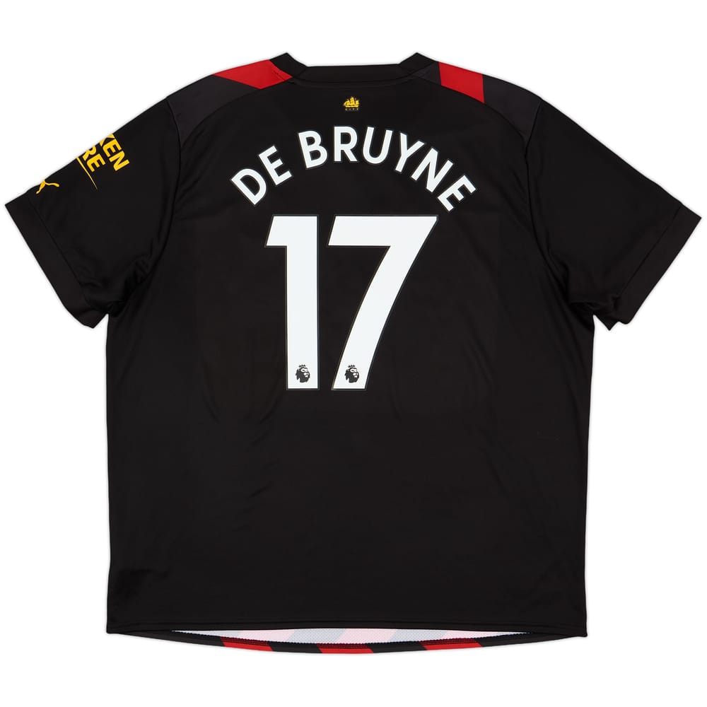 2022-23 Manchester City Away Shirt De Bruyne #17 - 9/10 - (XXL)