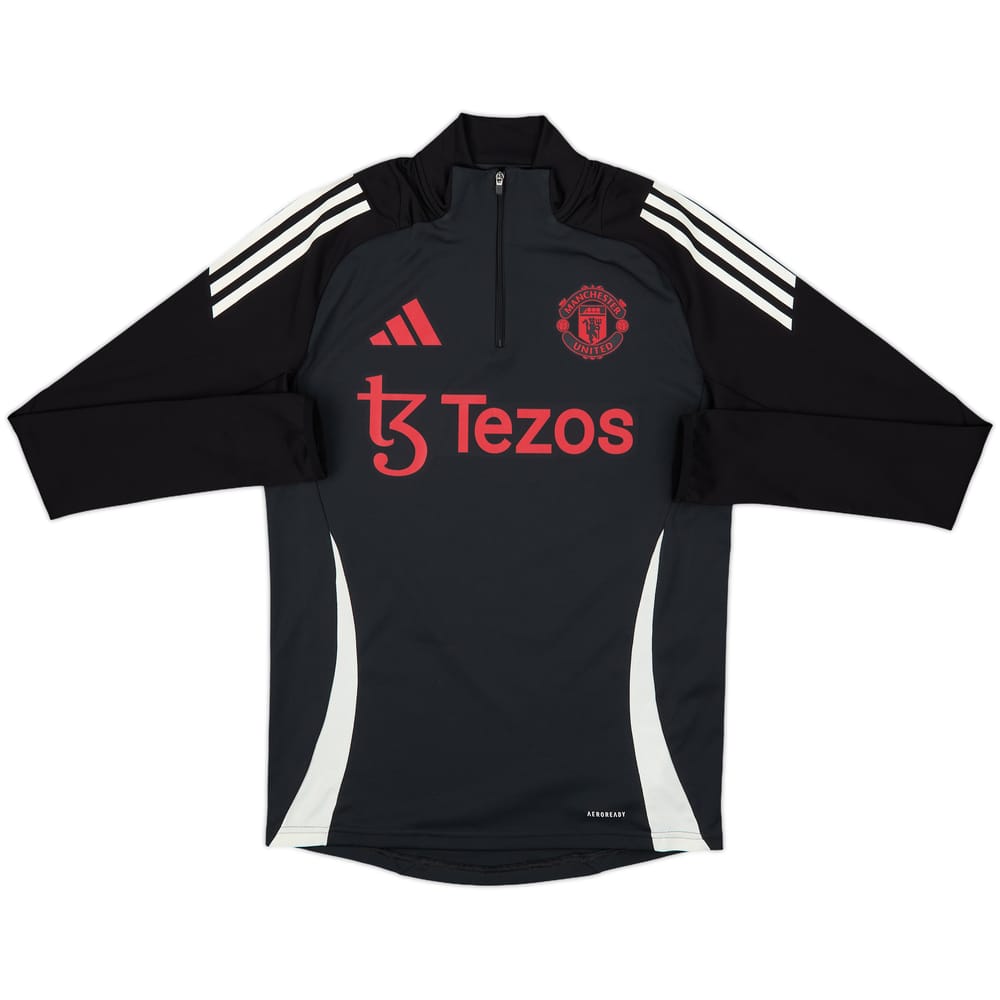 2024-25 Manchester United adidas 1/4 Zip Drill Top - 7/10 - (S)