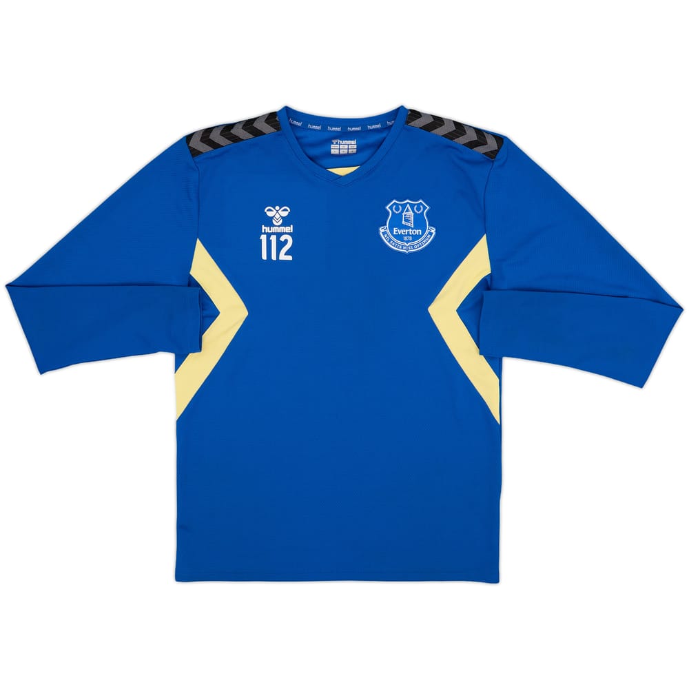 2023-24 Everton Hummel Youth Player Issue Drill Top #112 - 9/10 - (S)