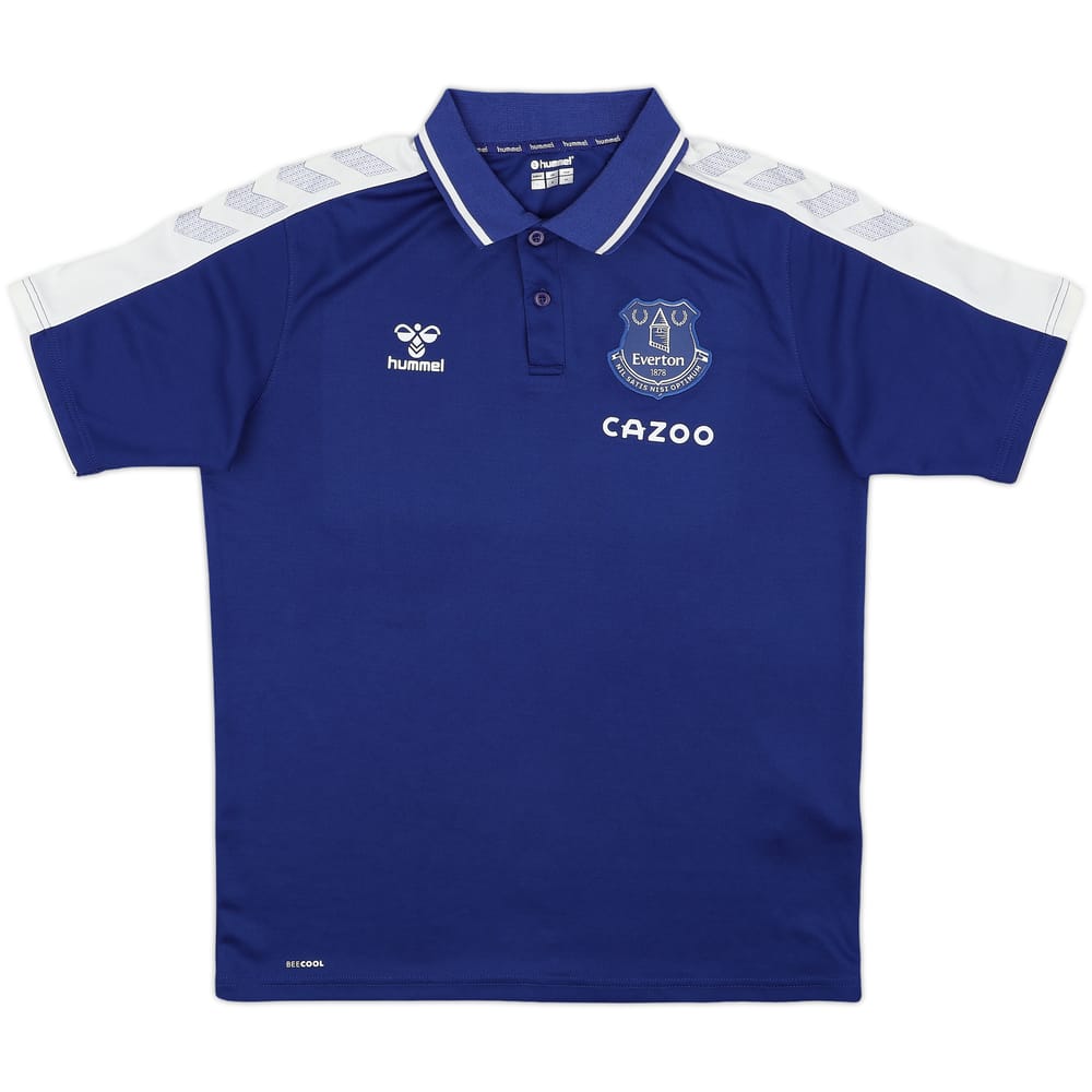 2021-22 Everton Hummel Polo Shirt - 9/10 - (L)