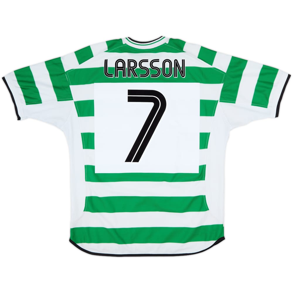 2001-03 Celtic Home Shirt Larsson #7 - 8/10 - (L)