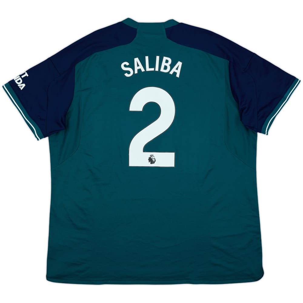2023-24 Arsenal Third Shirt Saliba #2 - 8/10 - (XXL)