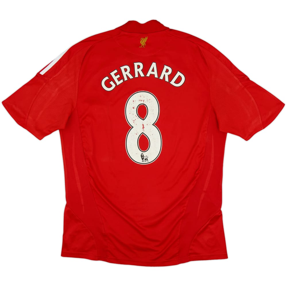 2008-10 Liverpool Home Shirt Gerrard #8 - 5/10 - (M)