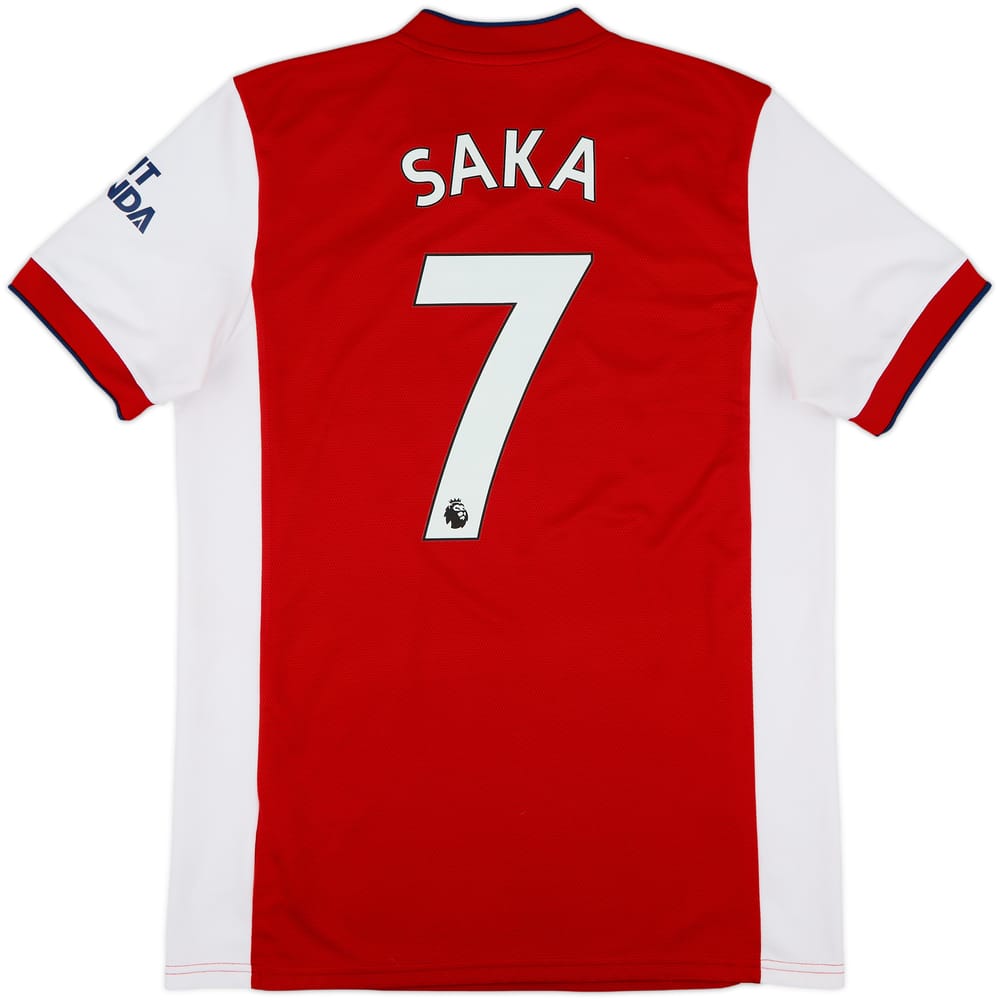 2021-22 Arsenal Home Shirt Saka #7 - 9/10 - (L)