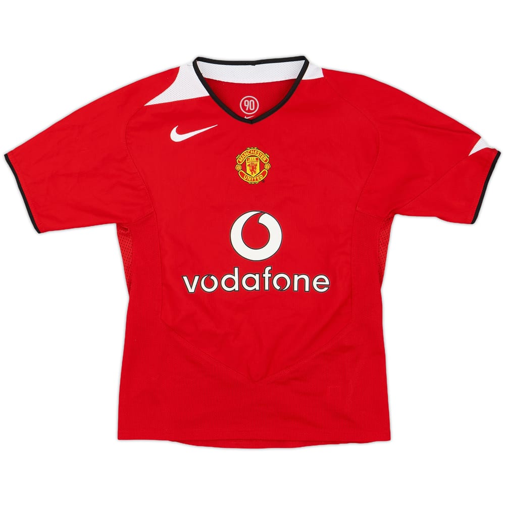 2004-06 Manchester United Home Shirt - 8/10 - (S.Boys)