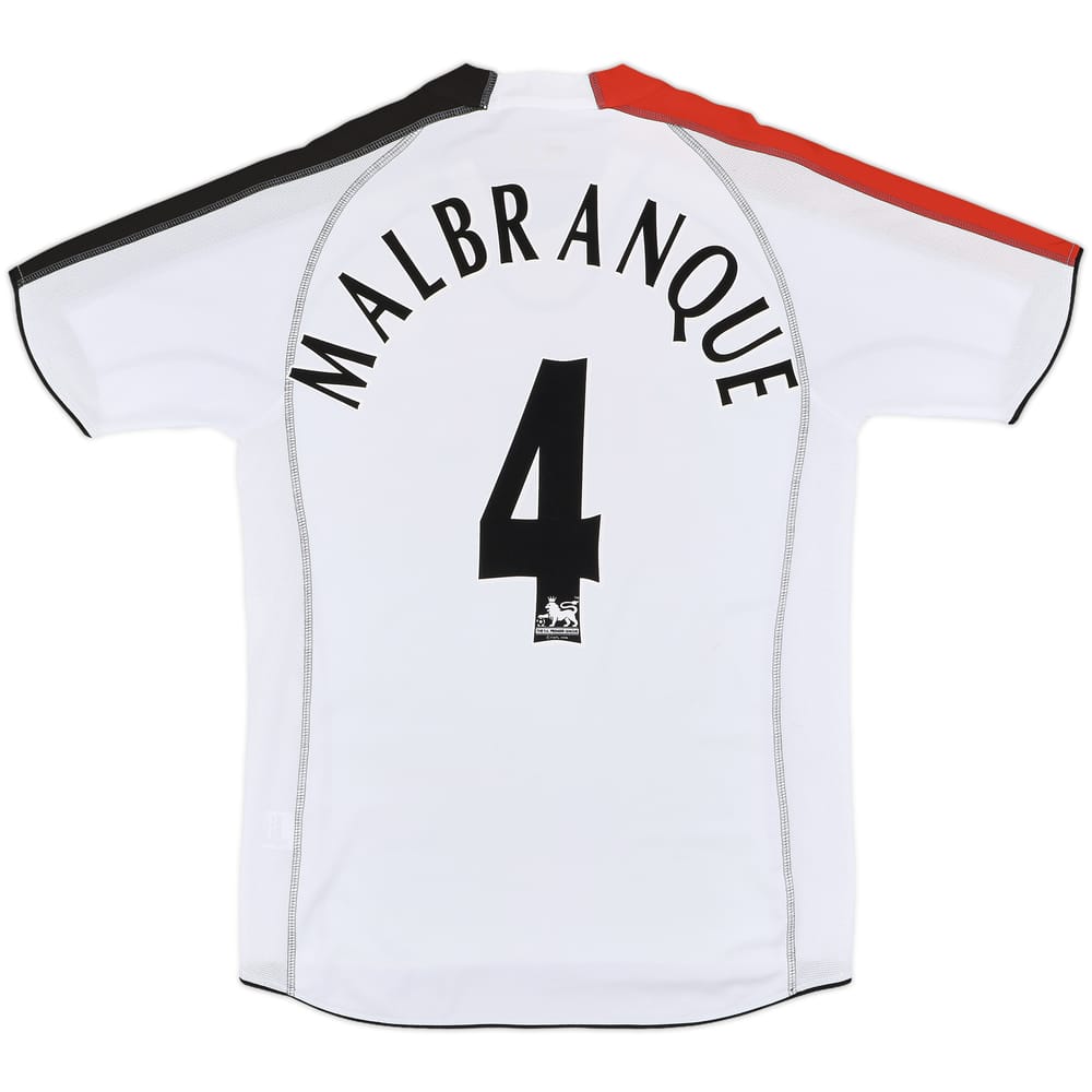 2005-06 Fulham Home Shirt Malbranque #4 - 8/10 - (L)