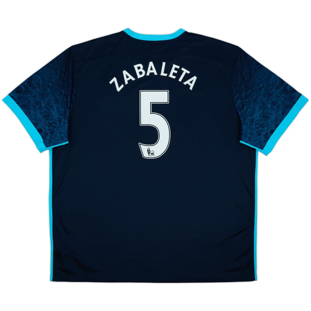 2015-16 Manchester City Away Shirt Zabaleta #5 - 7/10 - (3XL)