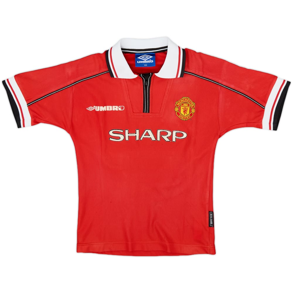 1998-00 Manchester United Home Shirt - 5/10 - (S.Boys)