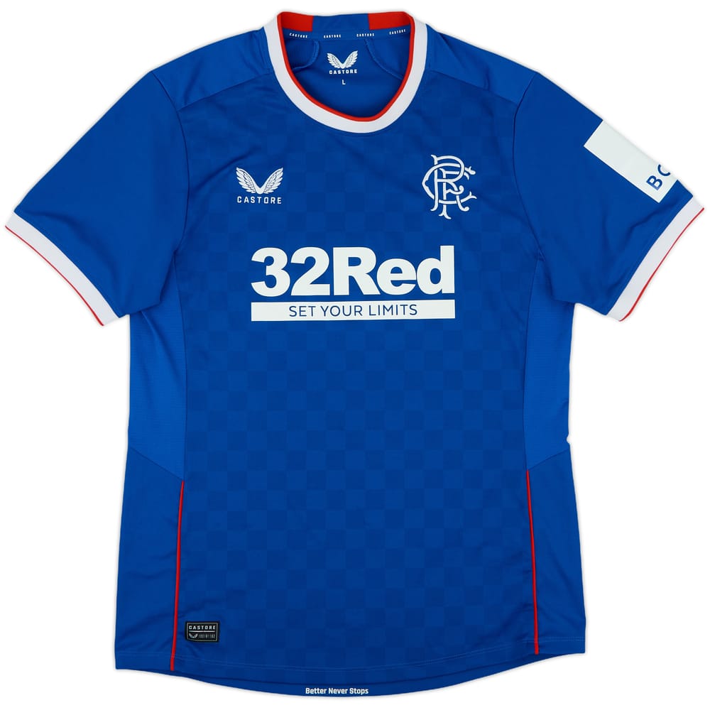 2022-23 Rangers Home Shirt - 9/10 - (L)