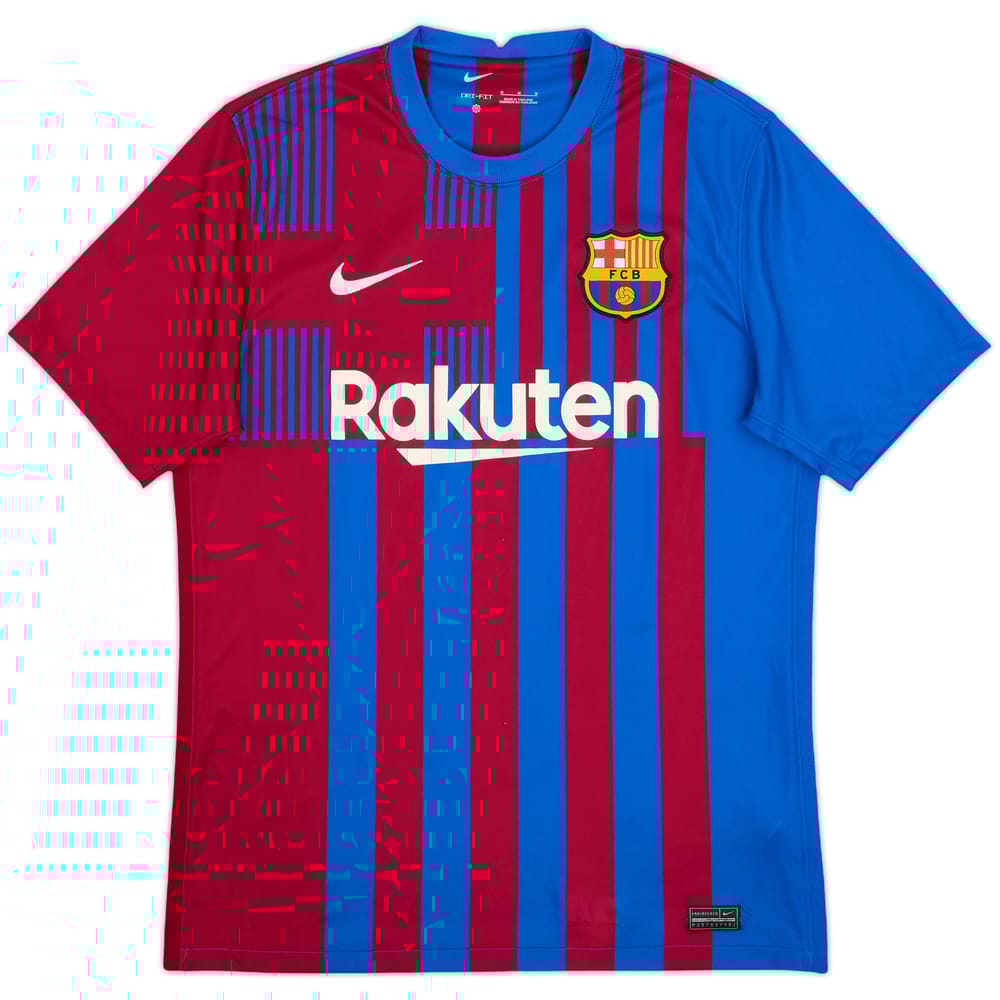 2021-22 Barcelona Home Shirt - 8/10 - (M)