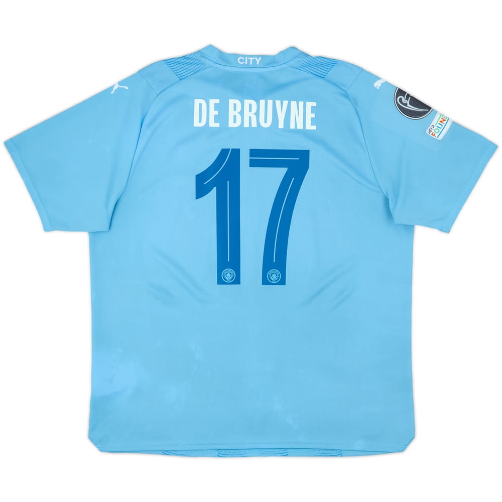 2023-24 Manchester City Home Shirt De Bruyne #17 - 9/10 - (XL)