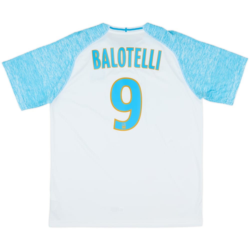2018-19 Olympique Marseille Home Shirt Balotelli #9 - 10/10 - (XL)