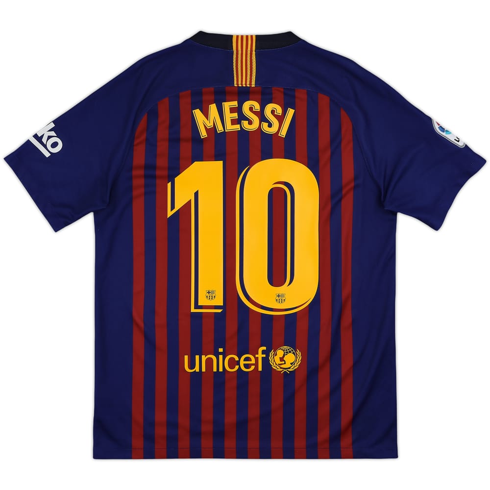 2018-19 Barcelona Home Shirt Messi #10 - 10/10 - (M)