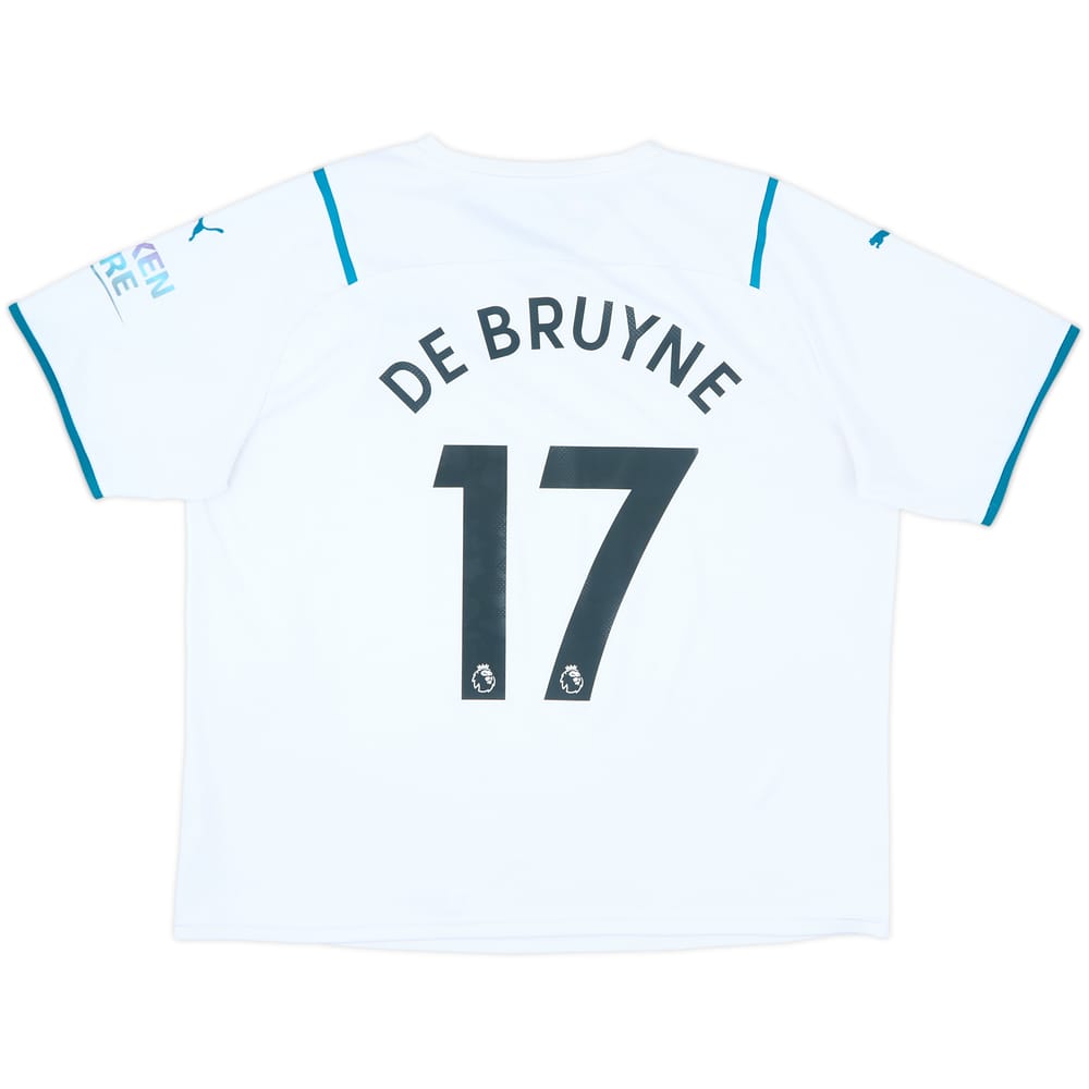 2021-22 Manchester City Away Shirt De Bruyne #17 - 9/10 - (XXL)