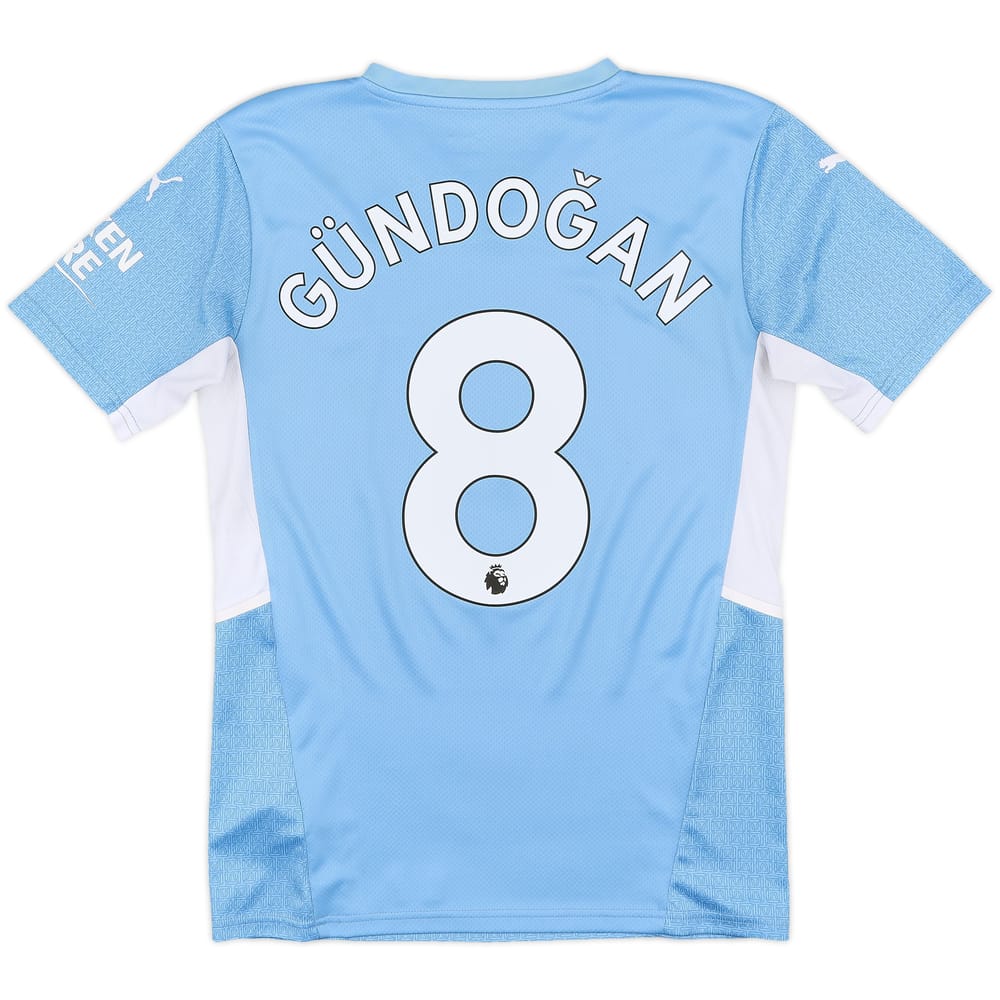 2021-22 Manchester City Home Shirt Gundogan #8 - 8/10 - (S)