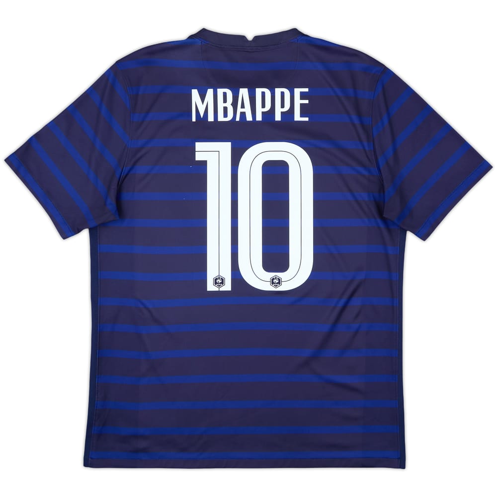 2020-21 France Home Shirt Mbappe #10 - 9/10 - (L)