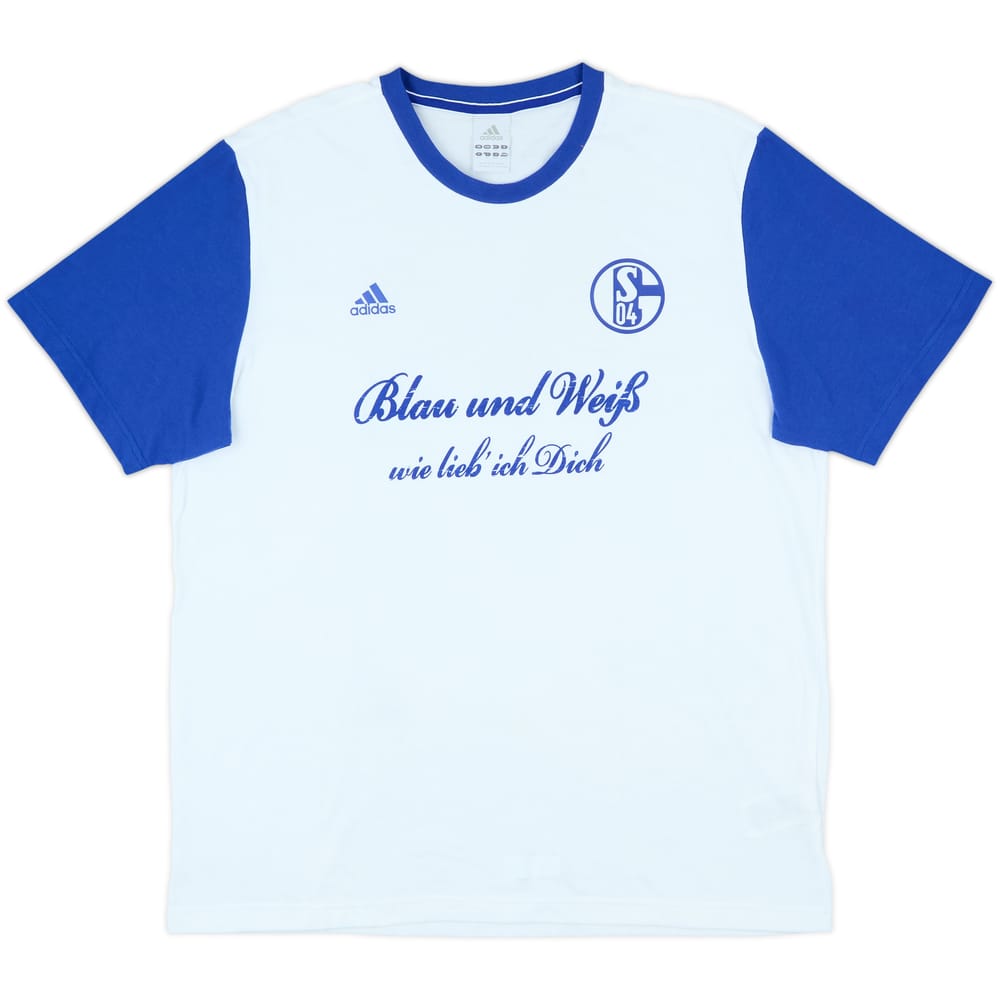 2012-13 Schalke adidas Cotton Tee - 8/10 - (XL)