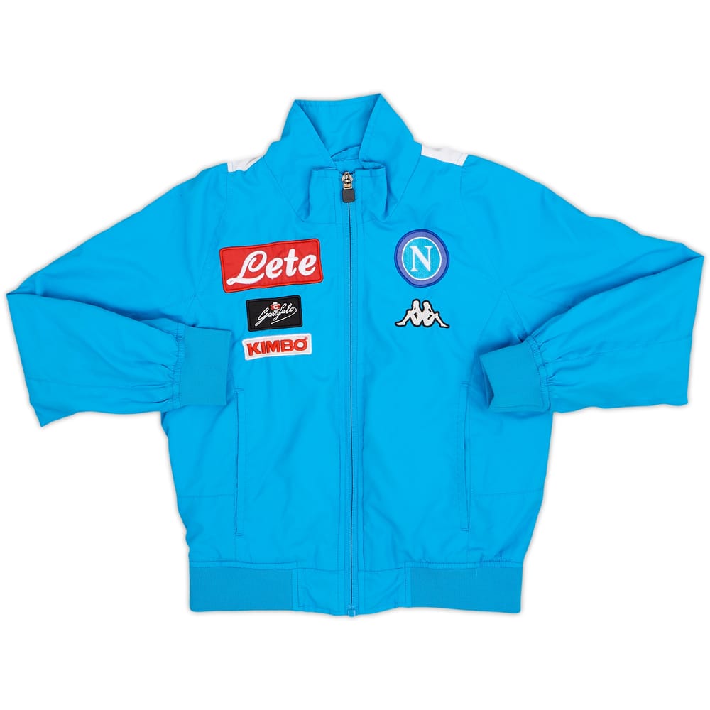 2017-18 Napoli Kappa Track Jacket - 8/10 - (S.Boys)
