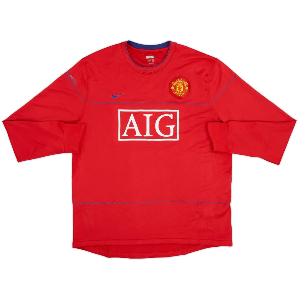 2008-09 Manchester United Foundation Nike Sweat Top - 8/10 - (XL)