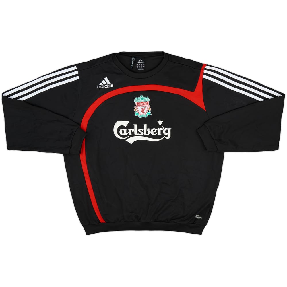 2007-08 Liverpool adidas Sweat Top - 8/10 - (L)