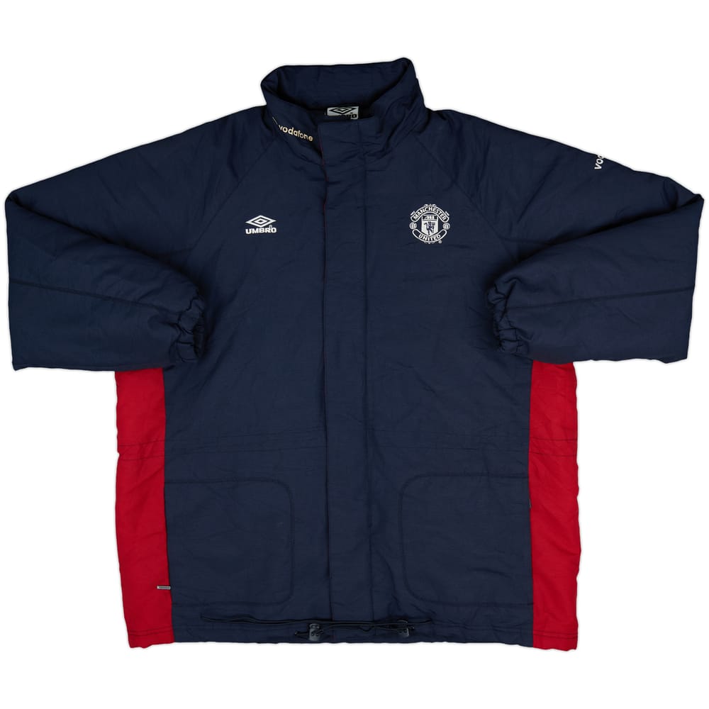 2000-02 Manchester United Umbro Padded Bench Coat - 9/10 - (M)