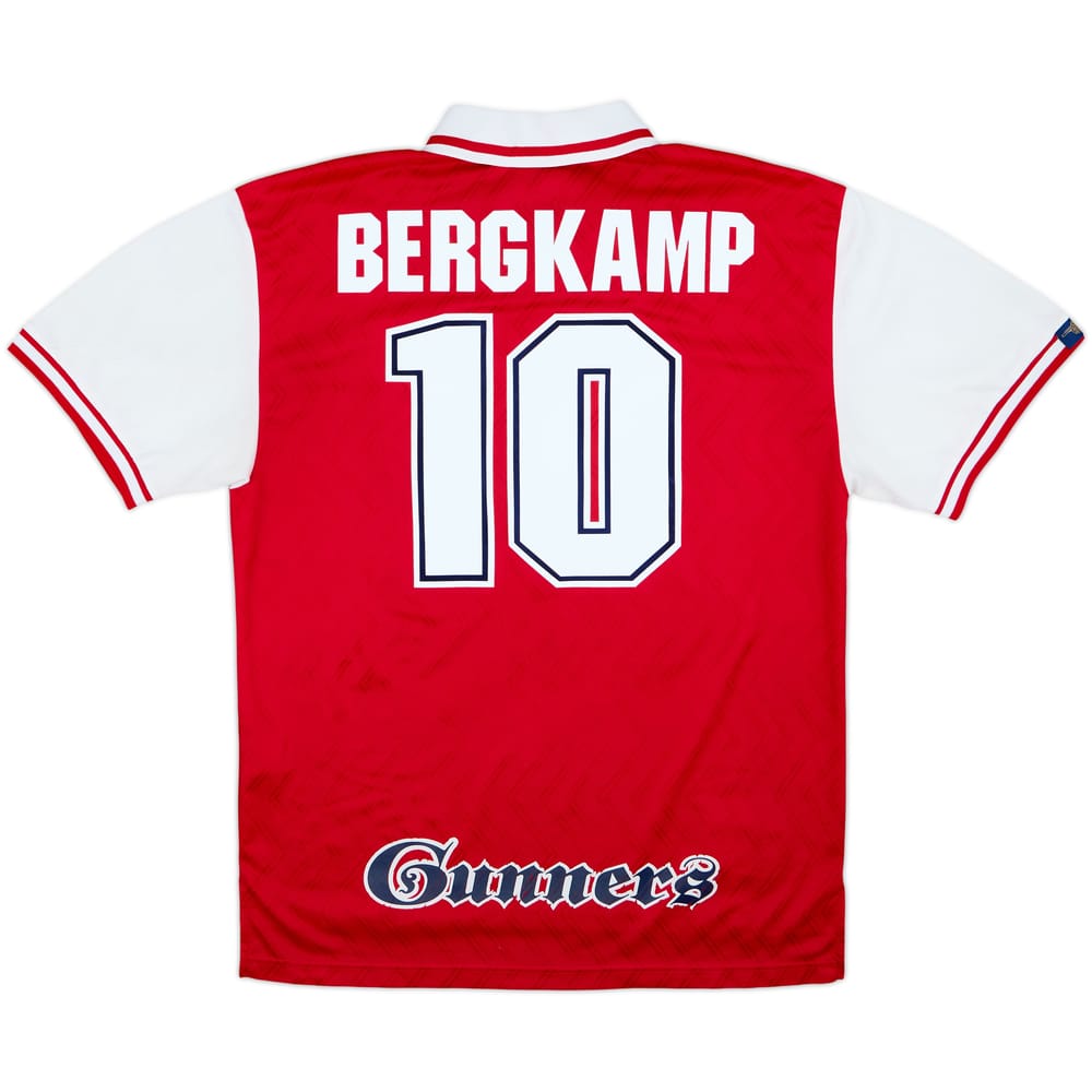 1996-98 Arsenal Home Shirt Bergkamp #10 - 7/10 - (XL)