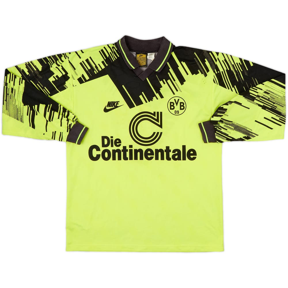 1993-94 Borussia Dortmund Home L/S Shirt #6 - 6/10 - (M)