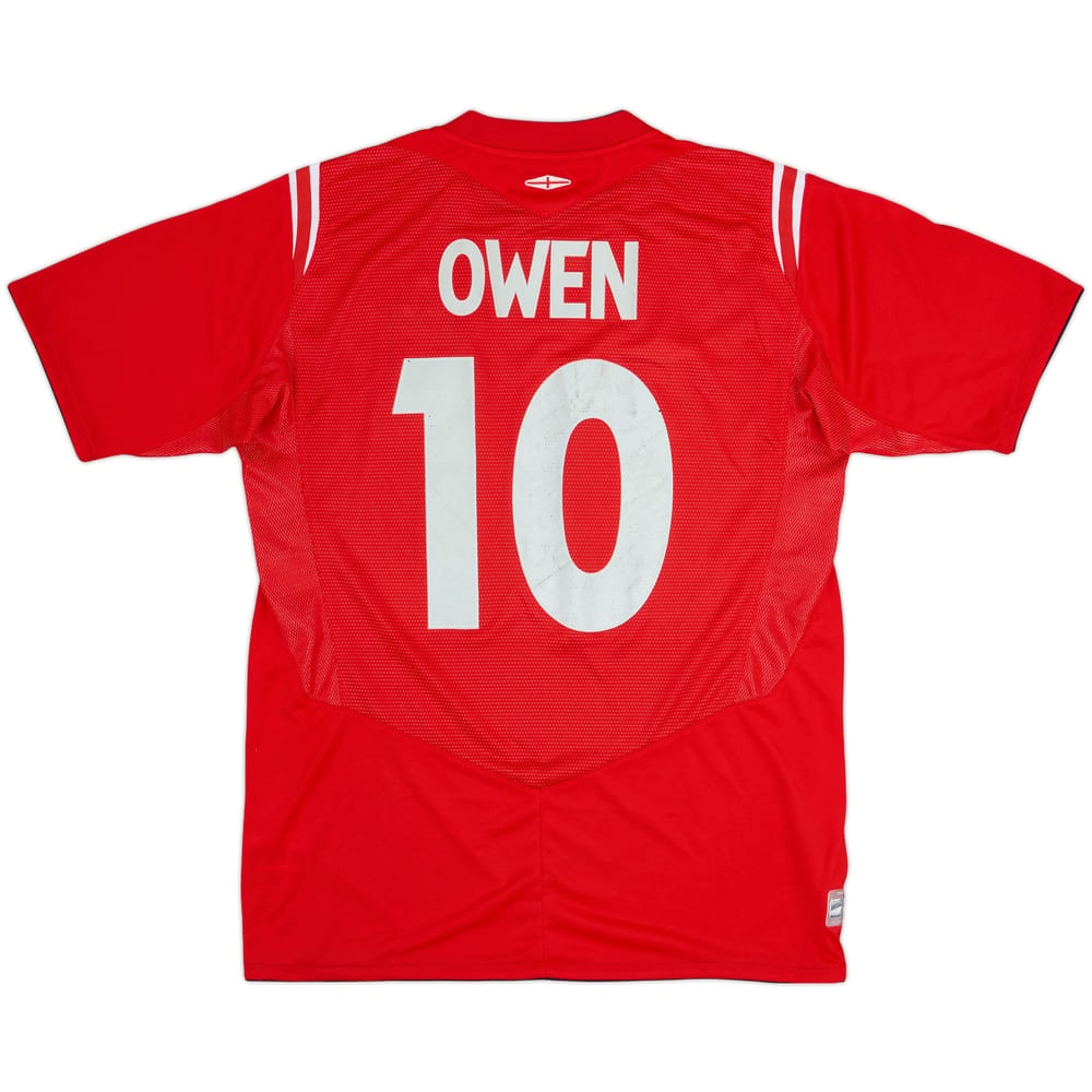 2004-06 England Away Shirt Owen #10 - 7/10 - (M)