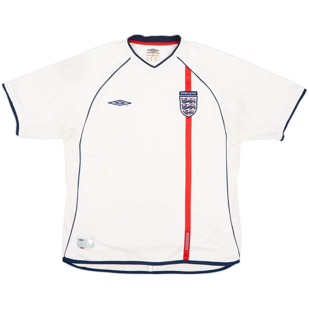 2001-03 England Home Shirt - 4/10 - (XL)
