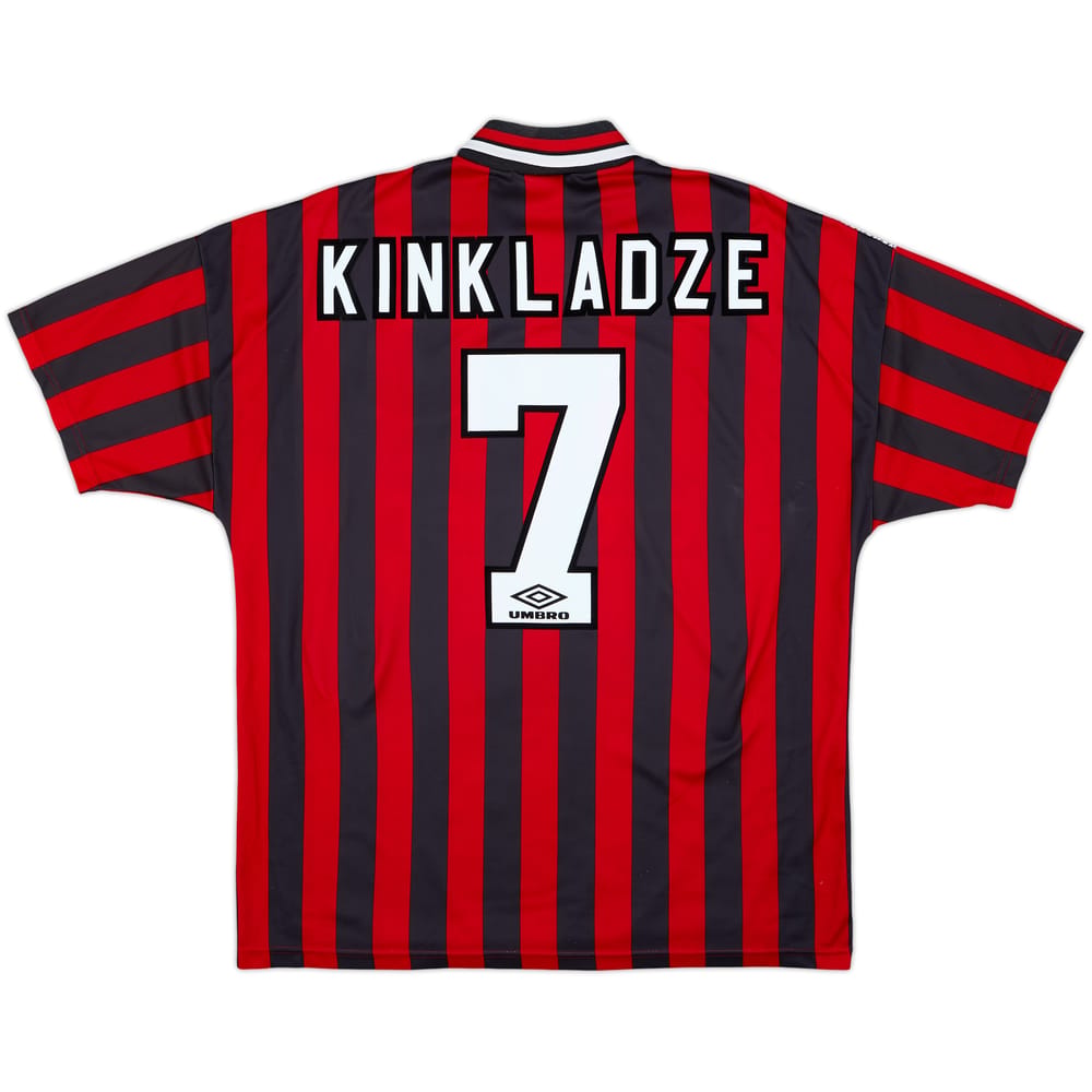1994-96 Manchester City Away Shirt Kinkladze #7 - 7/10 - (XL)