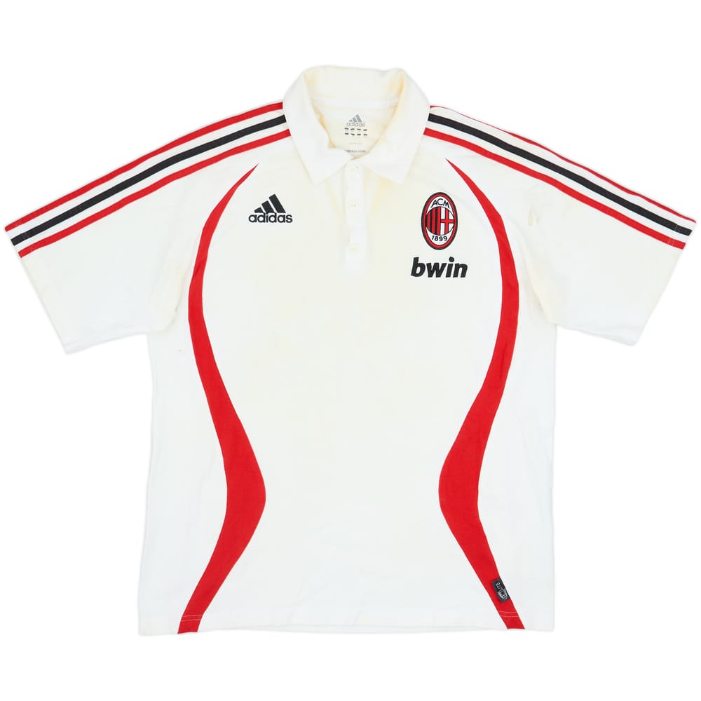 2006-07 AC Milan Player Issue adidas Polo Shirt - 4/10 - (M/L)