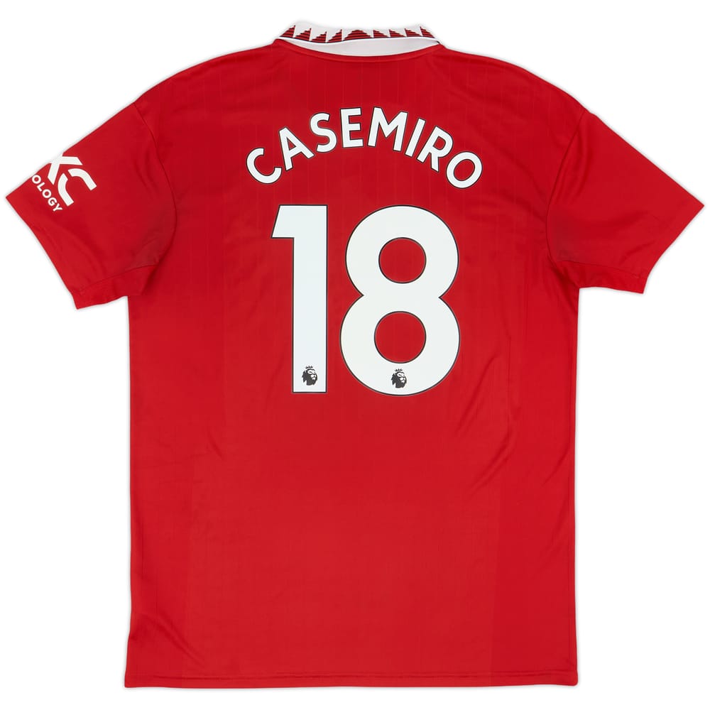2022-23 Manchester United Home Shirt Casemiro #18 - 6/10 - (L)