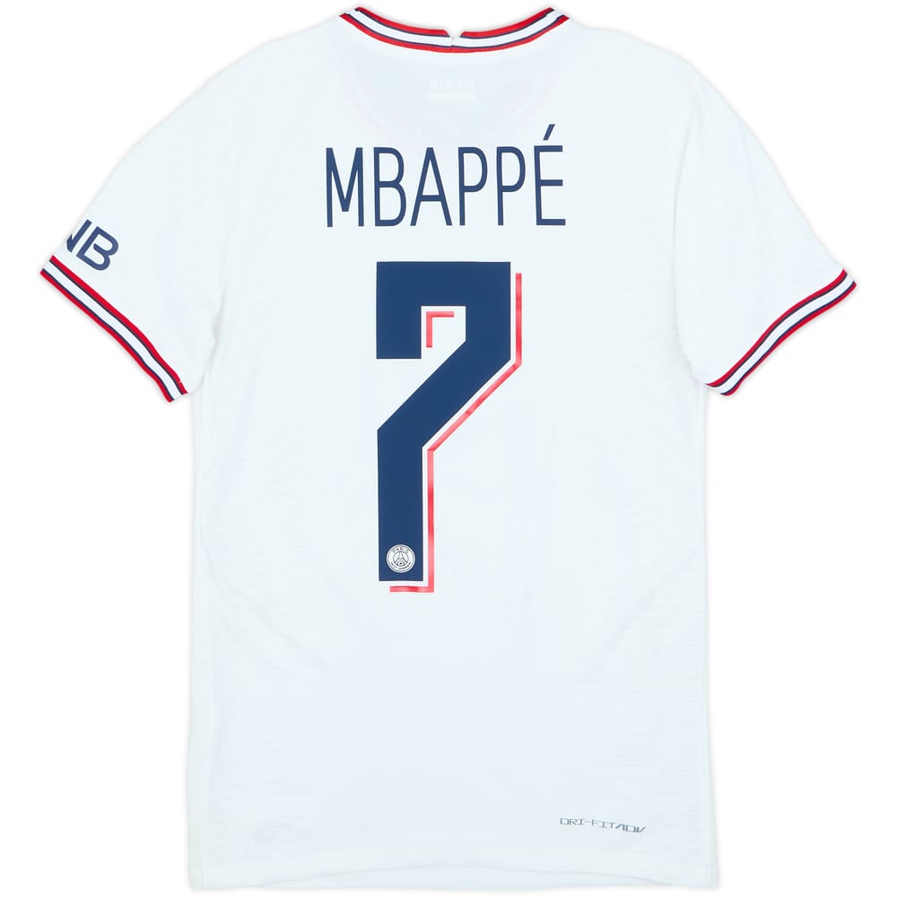 Camiseta auténtica de la cuarta equipación del Paris Saint-Germain 2021-22 Mbappe #7 - 8/10 - (XS)