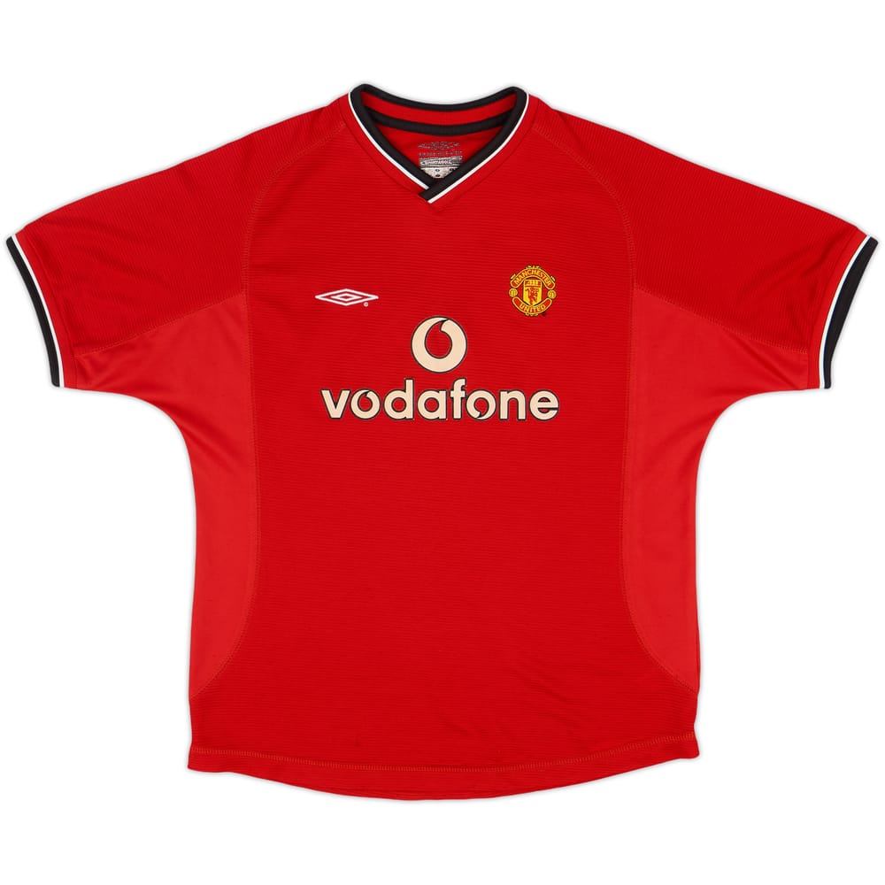 2000-02 Manchester United Home Shirt - 6/10 - (L.Boys)