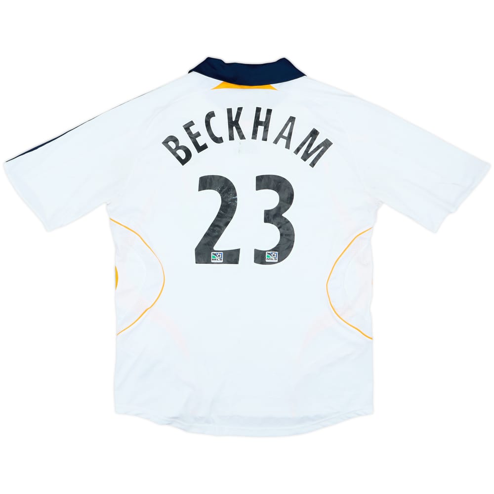 2007-08 LA Galaxy Home Shirt Beckham #23 - 4/10 - (L)